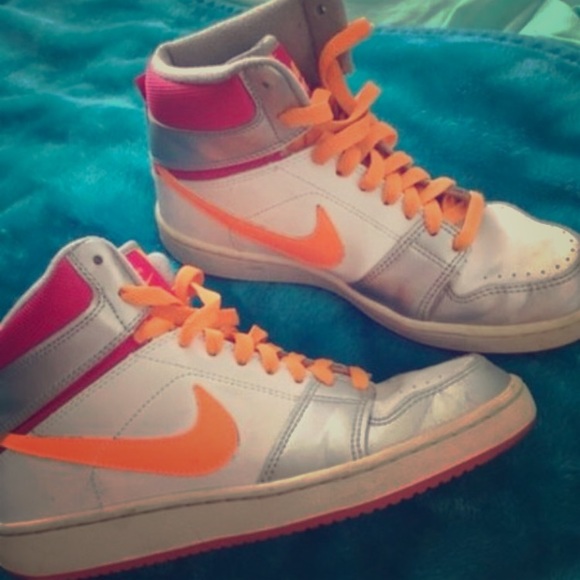 orange nike high tops